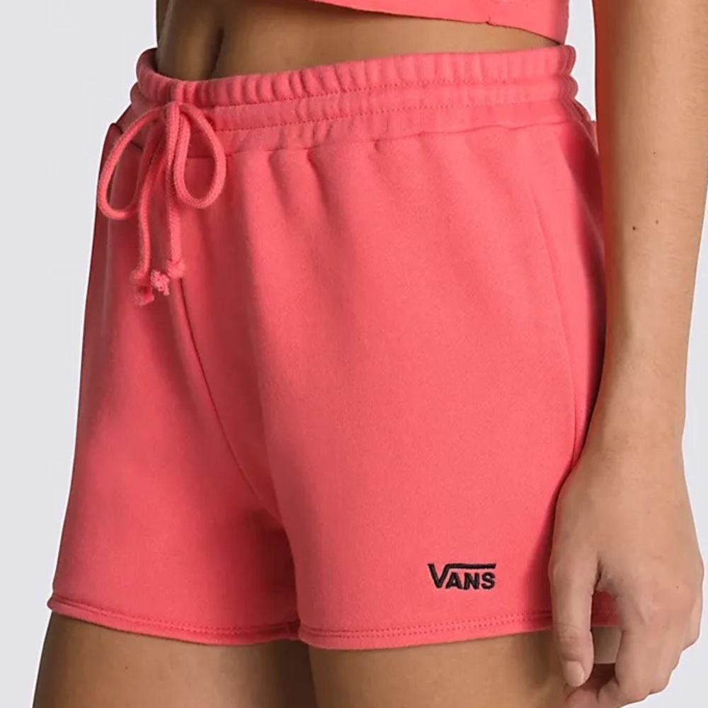 Vans Large Shorts Hideaway French Terry Shorts drawstring in Calypso Coral NWT